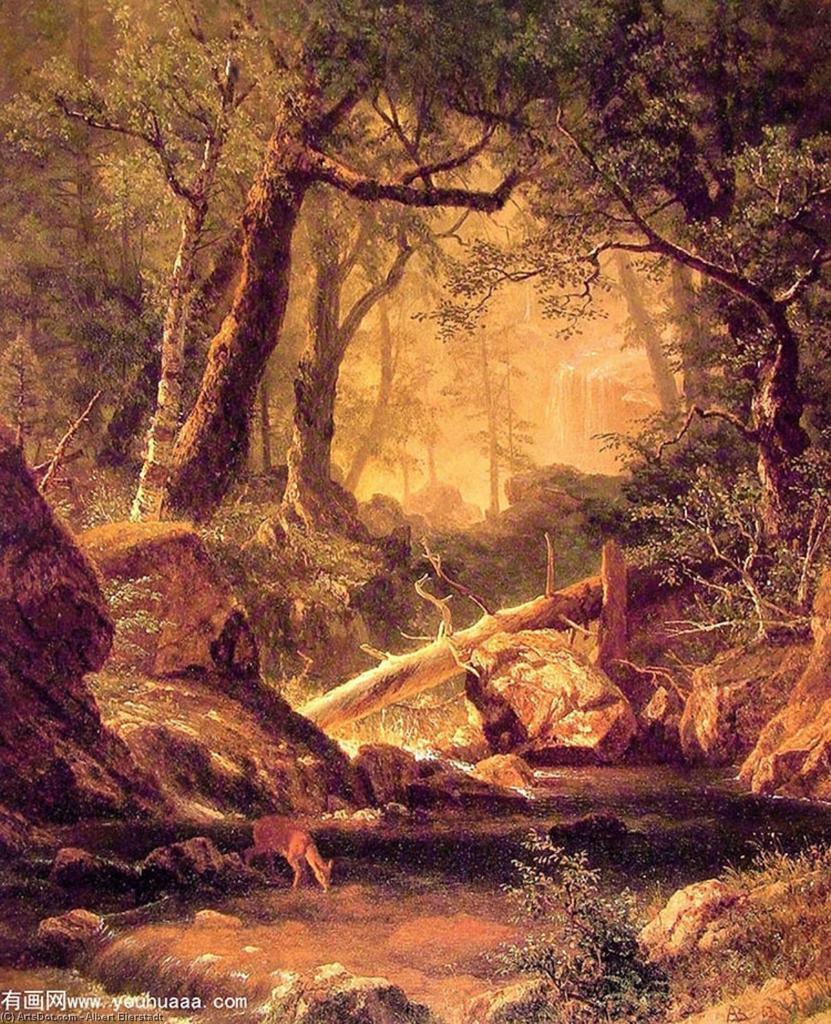WikiOO.org - 百科事典 - 絵画、アートワーク Albert Bierstadt - ホワイトマウンテン、ニューハンプシャー州
