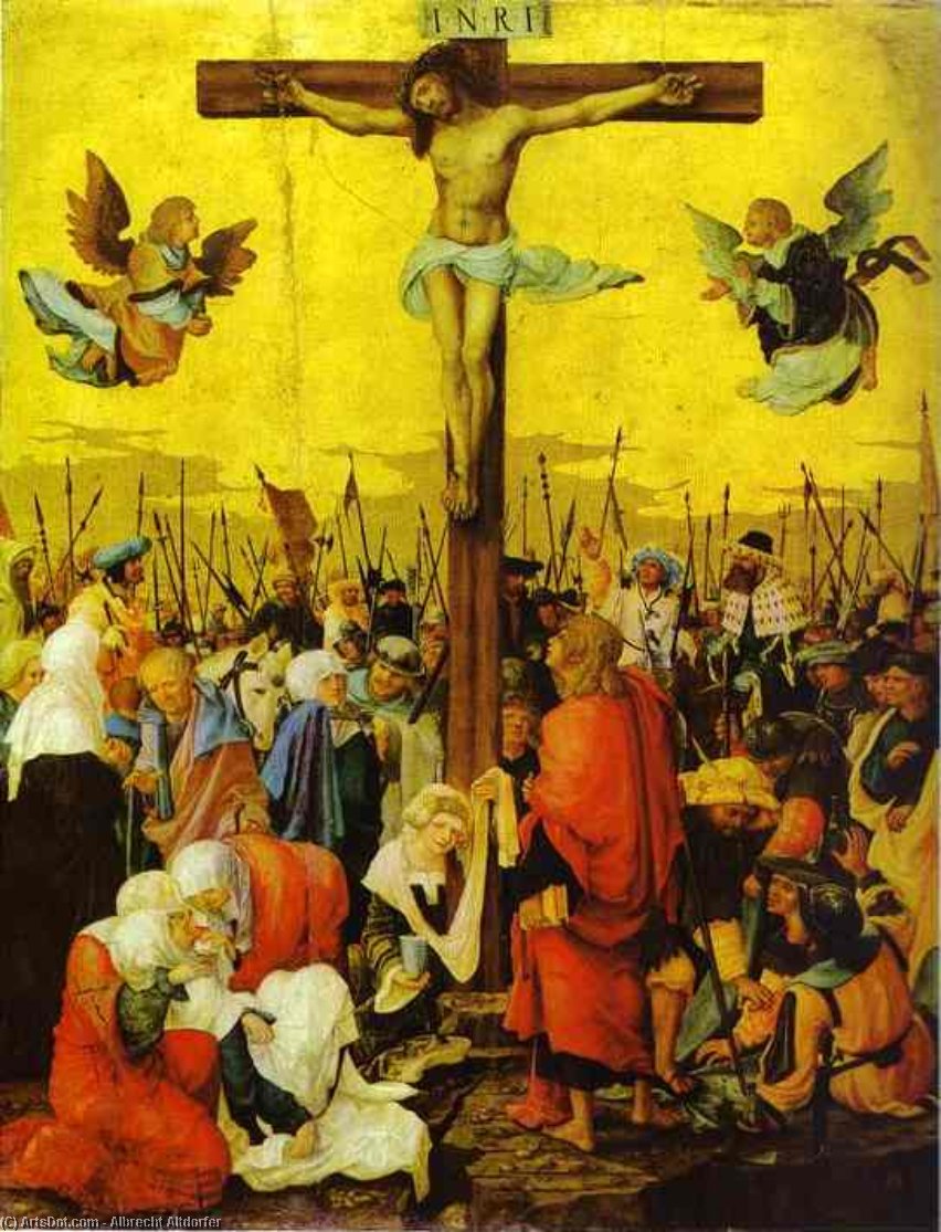 Wikioo.org - Bách khoa toàn thư về mỹ thuật - Vẽ tranh, Tác phẩm nghệ thuật Albrecht Altdorfer - Crucifixion