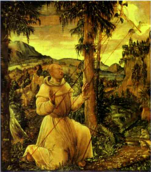 Wikioo.org - The Encyclopedia of Fine Arts - Painting, Artwork by Albrecht Altdorfer - The Stigmatization of St. Francis