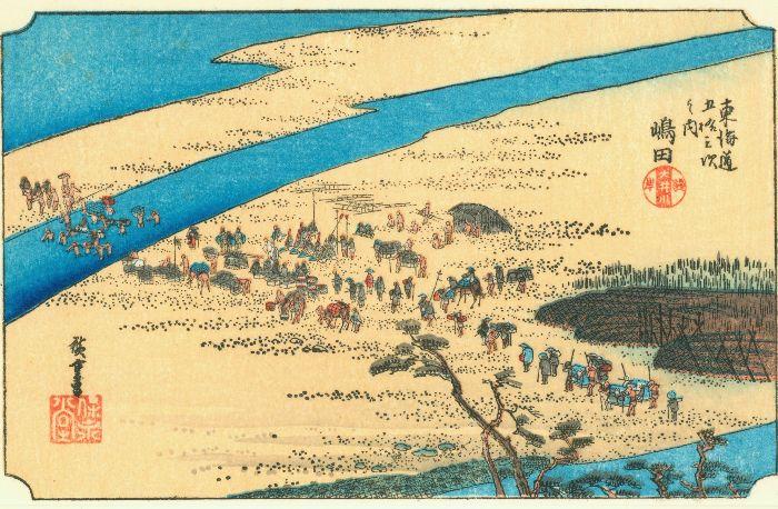 WikiOO.org – 美術百科全書 - 繪畫，作品 Ando Hiroshige - 第23站，岛田