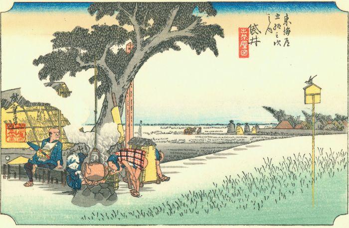 Wikioo.org - The Encyclopedia of Fine Arts - Painting, Artwork by Ando Hiroshige - 27th station, Fukuroi