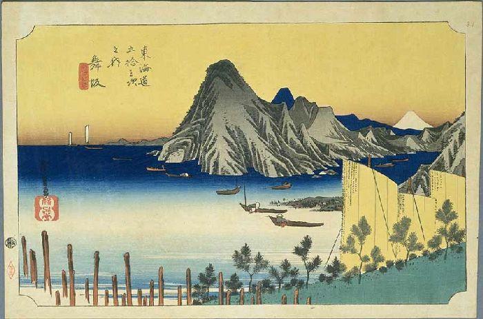 Wikioo.org - The Encyclopedia of Fine Arts - Painting, Artwork by Ando Hiroshige - 30th station, Maisaka
