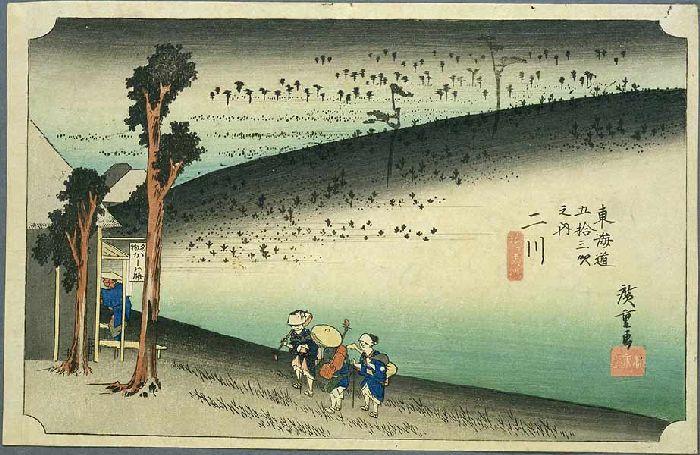 WikiOO.org - Εγκυκλοπαίδεια Καλών Τεχνών - Ζωγραφική, έργα τέχνης Ando Hiroshige - 33rd station, Futagawa