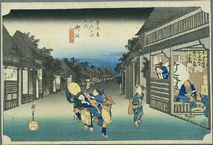 Wikioo.org - The Encyclopedia of Fine Arts - Painting, Artwork by Ando Hiroshige - 35th station, Goyu