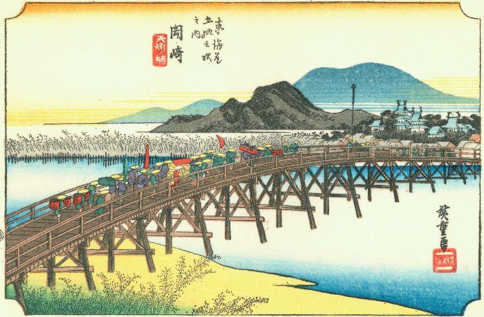 WikiOO.org - Енциклопедія образотворчого мистецтва - Живопис, Картини
 Ando Hiroshige - 38th station, Okazaki