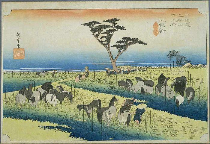 Wikioo.org - Encyklopedia Sztuk Pięknych - Malarstwo, Grafika Ando Hiroshige - 39th station, Chiryu