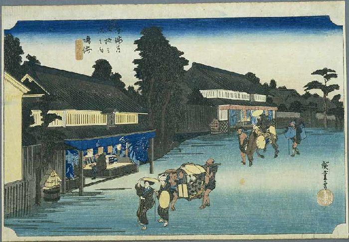 Wikioo.org - Encyklopedia Sztuk Pięknych - Malarstwo, Grafika Ando Hiroshige - 40th station, Narumi