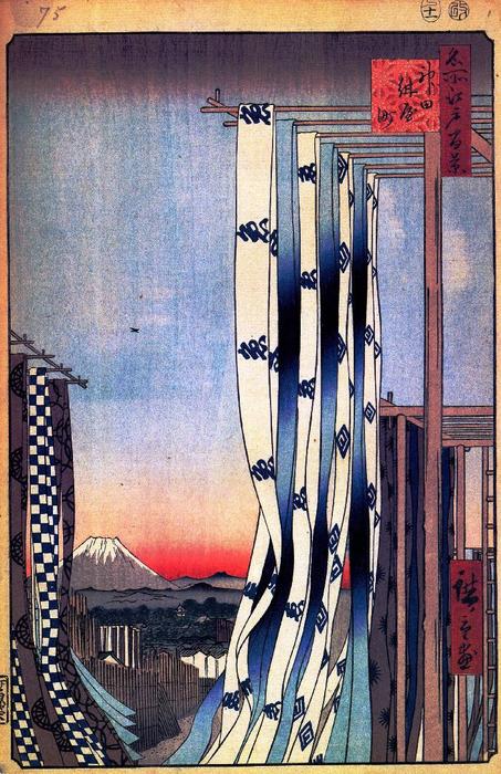 WikiOO.org – 美術百科全書 - 繪畫，作品 Ando Hiroshige - 戴尔斯的“街神田