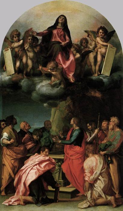 Wikioo.org - The Encyclopedia of Fine Arts - Painting, Artwork by Andrea Del Sarto - Assumption of the Virgin 1