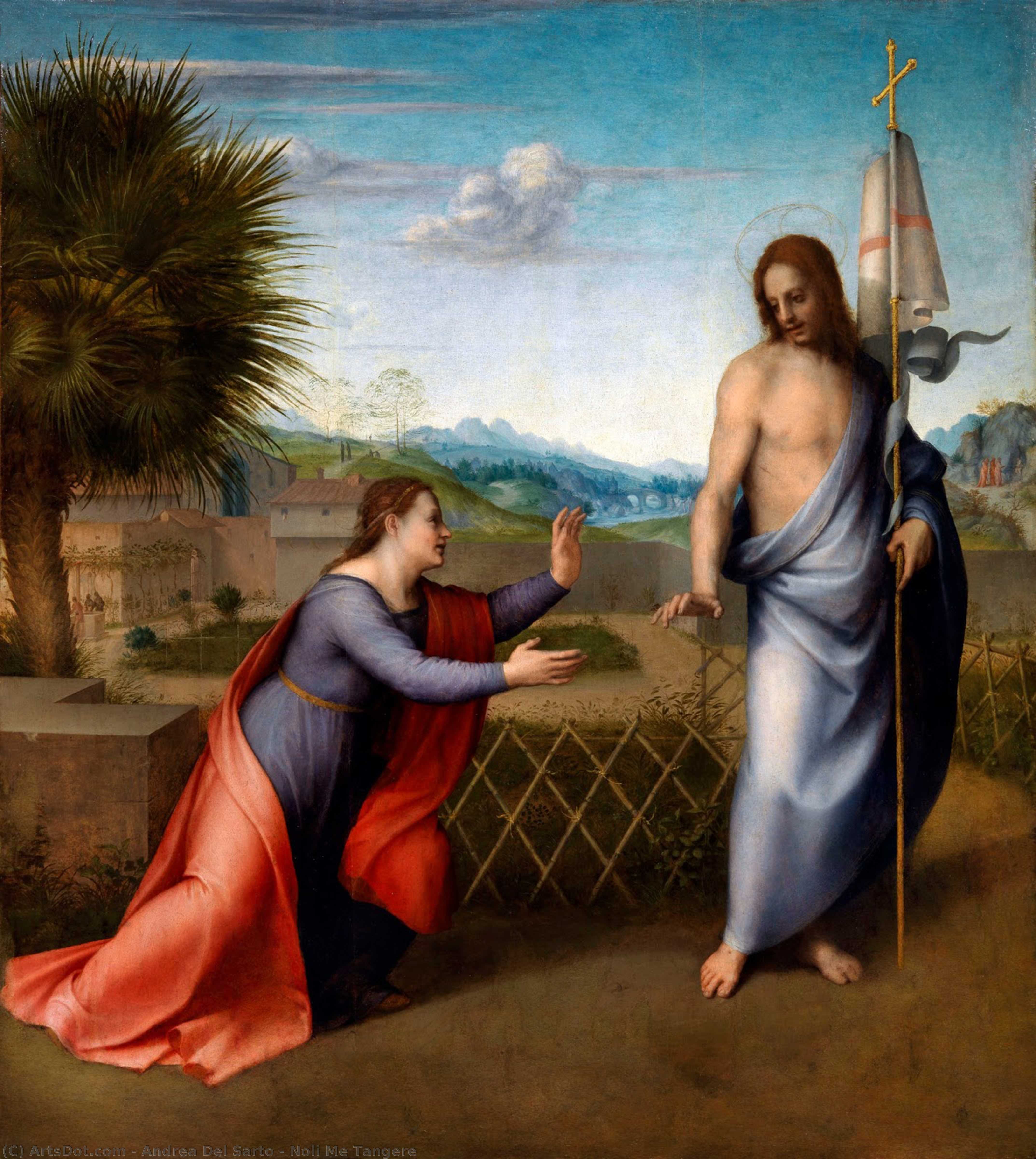 Wikioo.org - The Encyclopedia of Fine Arts - Painting, Artwork by Andrea Del Sarto - Noli Me Tangere