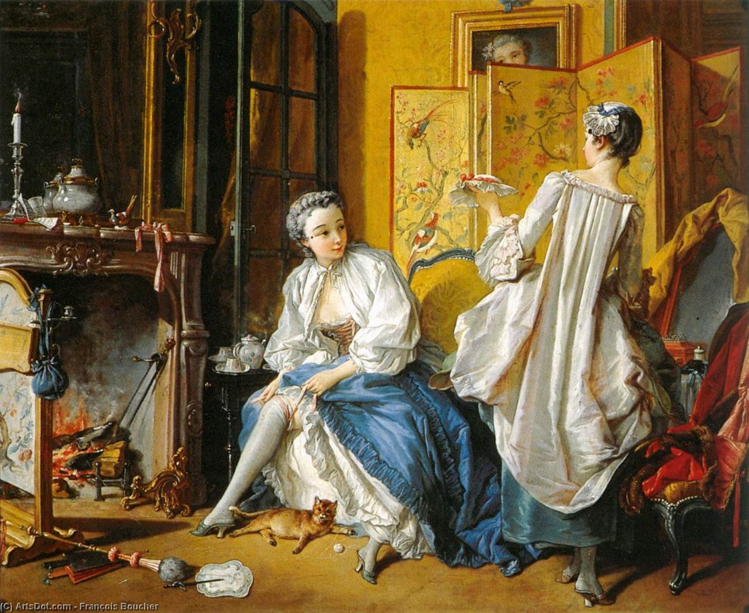 Wikioo.org - The Encyclopedia of Fine Arts - Painting, Artwork by François Boucher - La Toilette