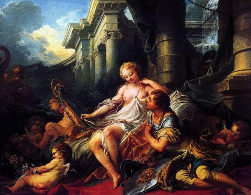 WikiOO.org - Encyclopedia of Fine Arts - Lukisan, Artwork François Boucher - Rinaldo and Armida