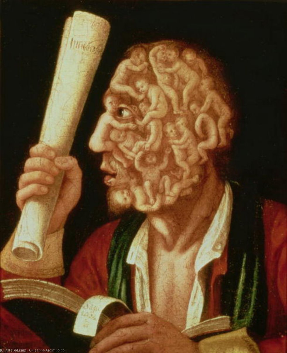 WikiOO.org - Енциклопедія образотворчого мистецтва - Живопис, Картини
 Giuseppe Arcimboldo - Portrait of Adam