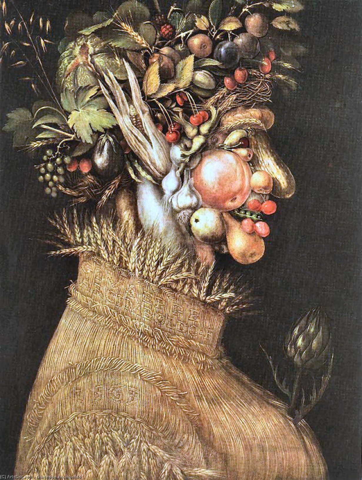 WikiOO.org - Encyclopedia of Fine Arts - Maleri, Artwork Giuseppe Arcimboldo - Summer 1