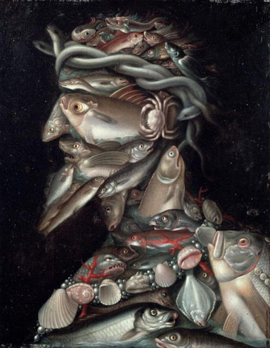 Wikioo.org - The Encyclopedia of Fine Arts - Painting, Artwork by Giuseppe Arcimboldo - The Admiral