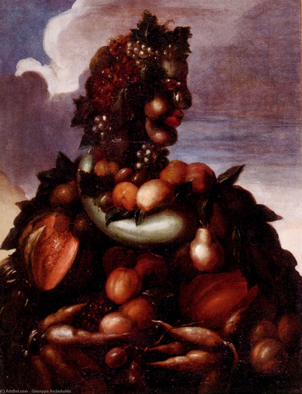 WikiOO.org – 美術百科全書 - 繪畫，作品 Giuseppe Arcimboldo -  的 四季 3