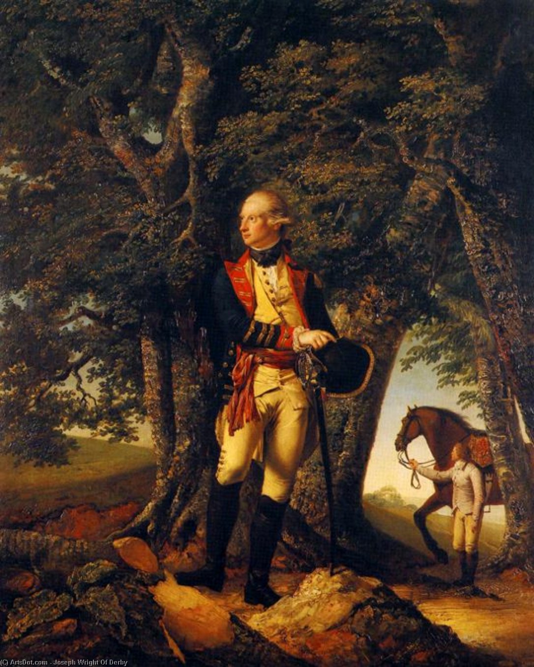 Wikioo.org - The Encyclopedia of Fine Arts - Painting, Artwork by Joseph Wright Of Derby - Captain Robert Shore Milnes