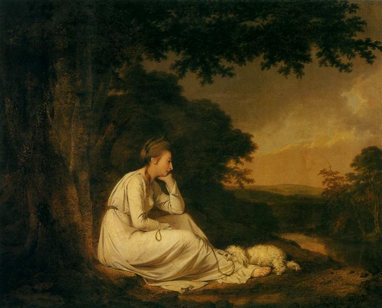 WikiOO.org - Encyclopedia of Fine Arts - Maleri, Artwork Joseph Wright Of Derby - Maria, from Sterne