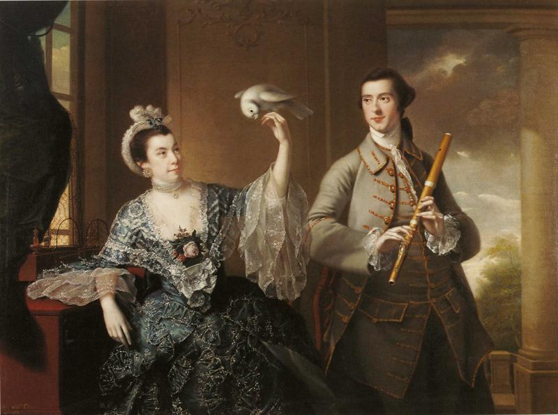 Wikioo.org - The Encyclopedia of Fine Arts - Painting, Artwork by Joseph Wright Of Derby - Mr and Mrs William Chase