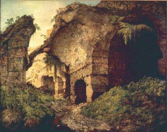 Wikioo.org - The Encyclopedia of Fine Arts - Painting, Artwork by Joseph Wright Of Derby - The Colosseum, Rome