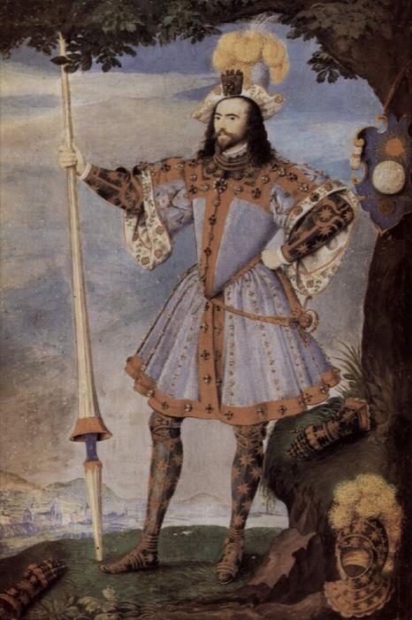 Wikioo.org - The Encyclopedia of Fine Arts - Painting, Artwork by Nicholas Hilliard - George Clifford, 3rd Earl of Cumberland
