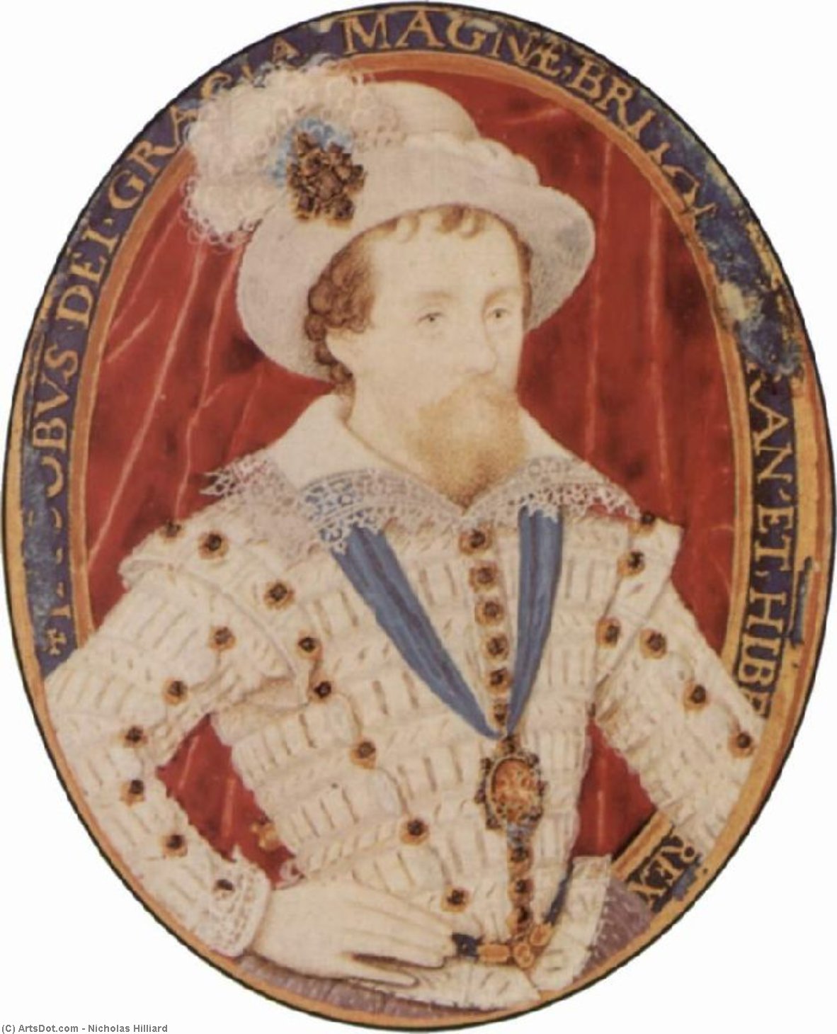 Wikioo.org - The Encyclopedia of Fine Arts - Painting, Artwork by Nicholas Hilliard - James I
