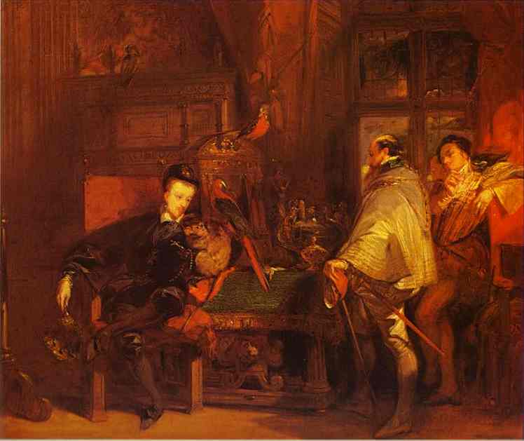 Wikioo.org - The Encyclopedia of Fine Arts - Painting, Artwork by Richard Parkes Bonington - Henri III and the English Ambassador