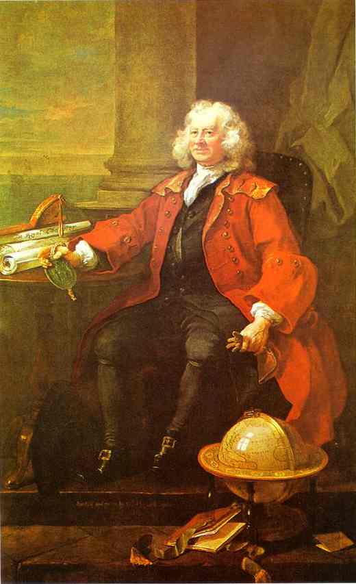 WikiOO.org - Енциклопедия за изящни изкуства - Живопис, Произведения на изкуството William Hogarth - Captain Thomas Coram