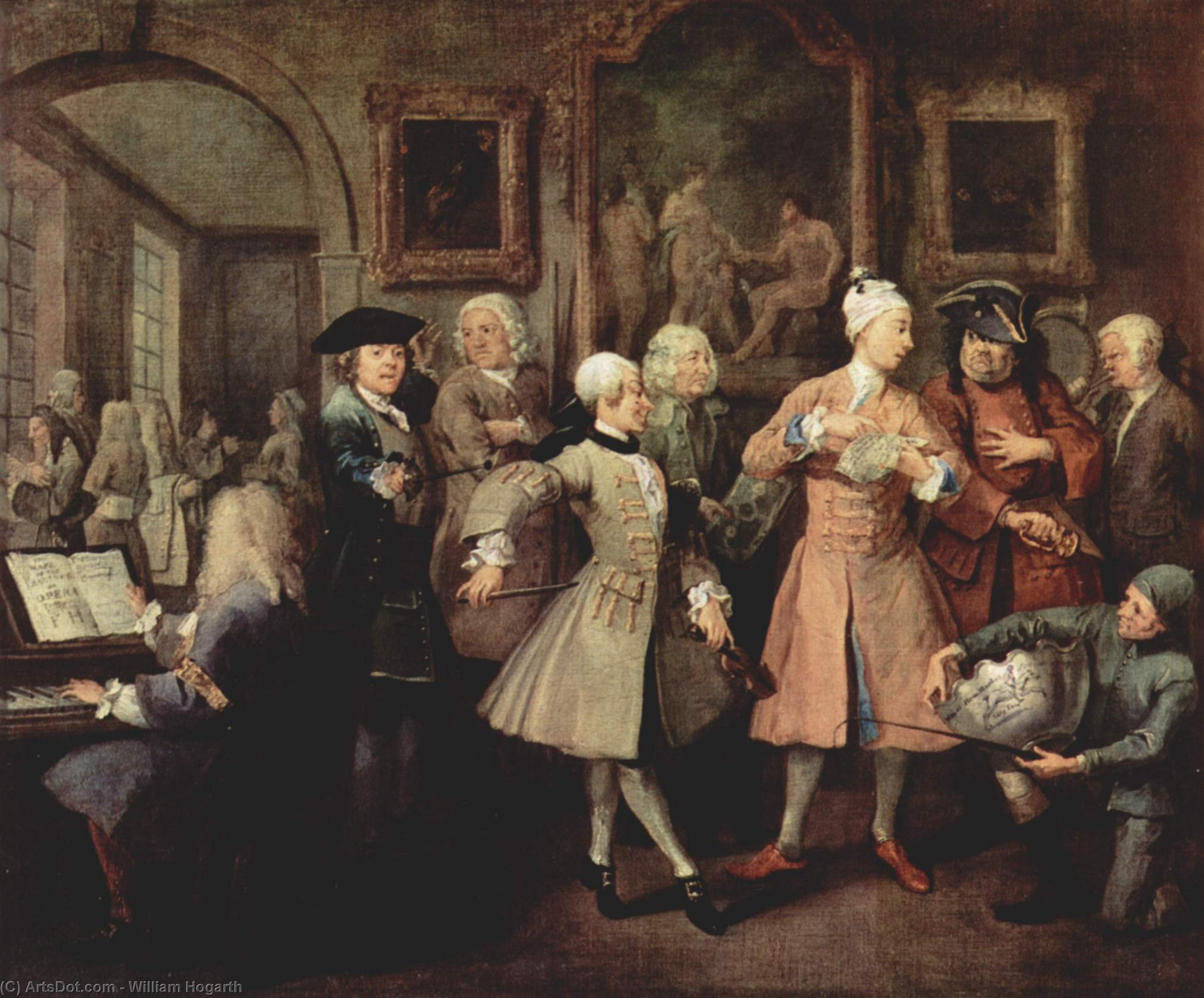 Wikioo.org - Bách khoa toàn thư về mỹ thuật - Vẽ tranh, Tác phẩm nghệ thuật William Hogarth - Hogarth's Servants