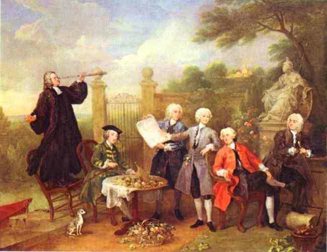 WikiOO.org - Енциклопедия за изящни изкуства - Живопис, Произведения на изкуството William Hogarth - Lord Hervey and His Friends