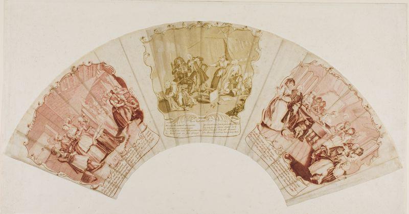 WikiOO.org - Enciclopédia das Belas Artes - Pintura, Arte por William Hogarth - Plates four, five, and six from A Harlot's Progress