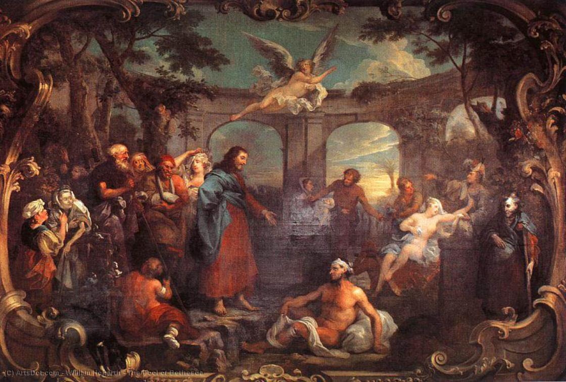Wikioo.org – L'Enciclopedia delle Belle Arti - Pittura, Opere di William Hogarth - La Piscina di Bethesda