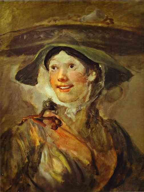 WikiOO.org - Encyclopedia of Fine Arts - Maleri, Artwork William Hogarth - The Shrimp Girl