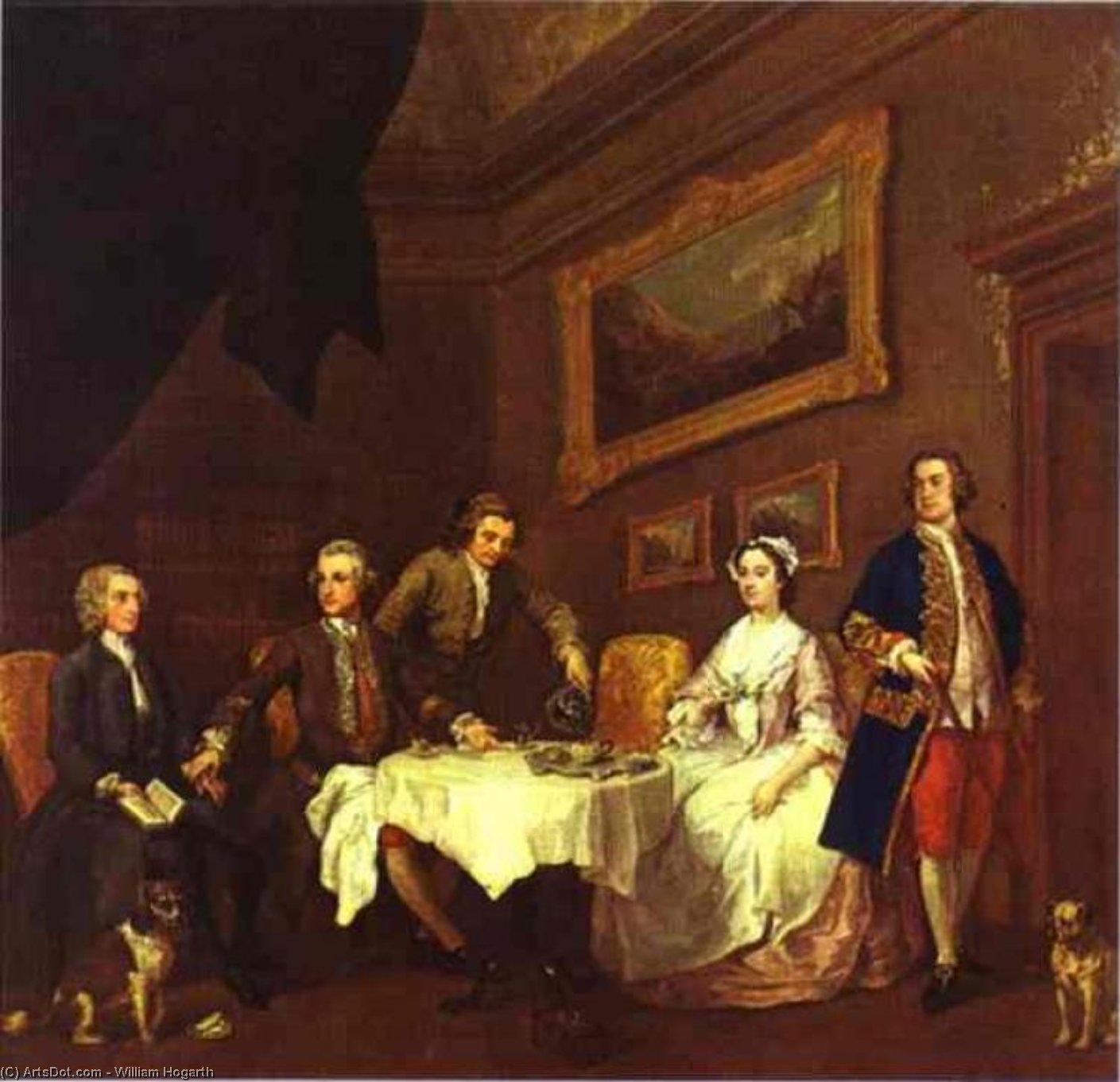 Wikioo.org – L'Encyclopédie des Beaux Arts - Peinture, Oeuvre de William Hogarth - La famille Strode