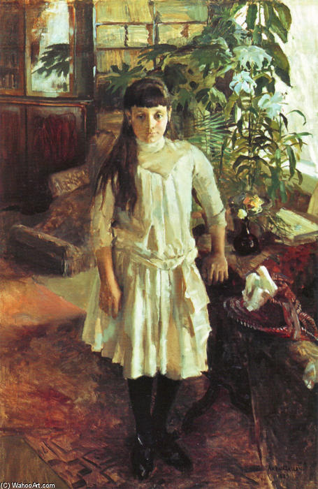 WikiOO.org - אנציקלופדיה לאמנויות יפות - ציור, יצירות אמנות Akseli Gallen Kallela - Portrait Of Sissi Serlachius