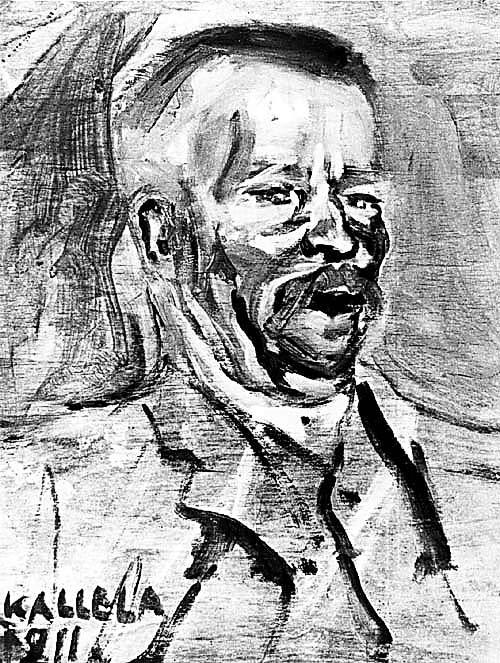WikiOO.org - Encyclopedia of Fine Arts - Maleri, Artwork Akseli Gallen Kallela - Self portrait 1