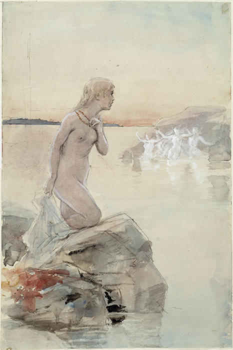 WikiOO.org - Encyclopedia of Fine Arts - Målning, konstverk Albert Edelfelt - Aino