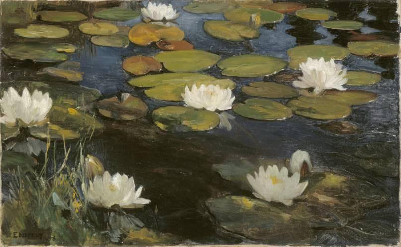 WikiOO.org - Енциклопедия за изящни изкуства - Живопис, Произведения на изкуството Albert Edelfelt - Lily Pond
