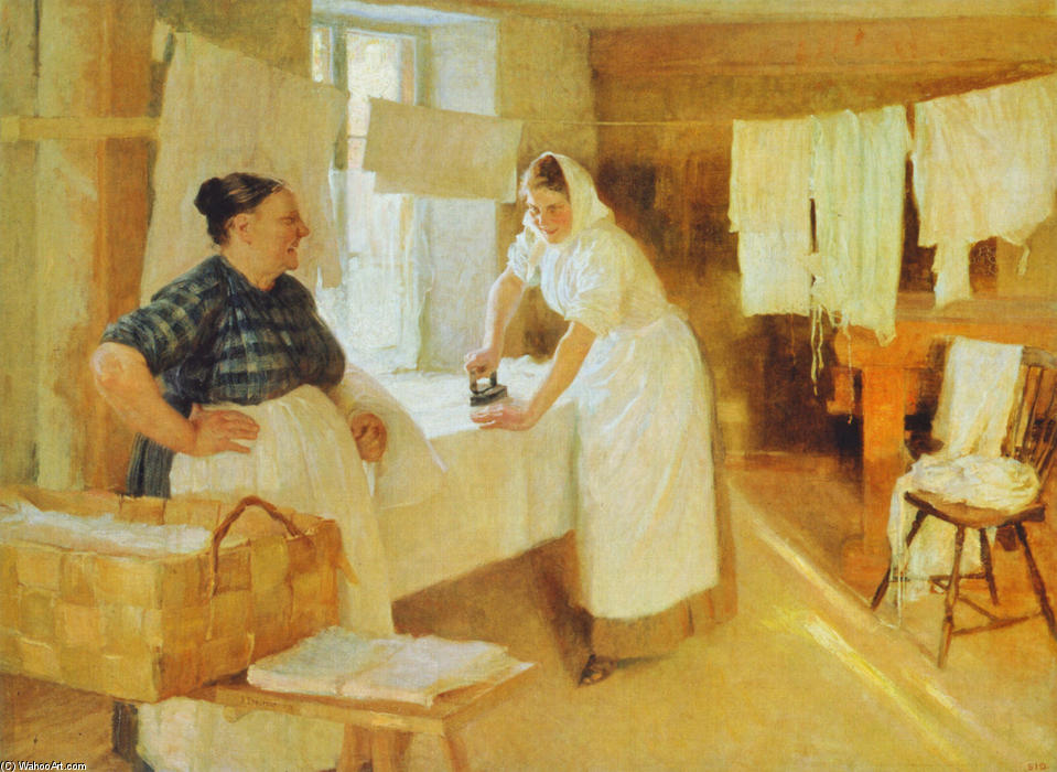 Wikioo.org - The Encyclopedia of Fine Arts - Painting, Artwork by Albert Edelfelt - Pesijättäriä