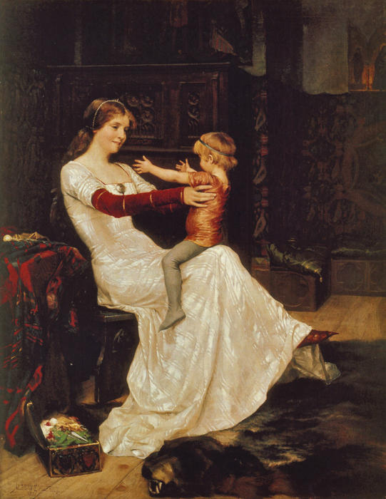 WikiOO.org - Encyclopedia of Fine Arts - Målning, konstverk Albert Edelfelt - Queen Bianca