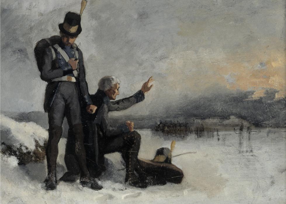 Wikioo.org - The Encyclopedia of Fine Arts - Painting, Artwork by Albert Edelfelt - Scene from Finnish War