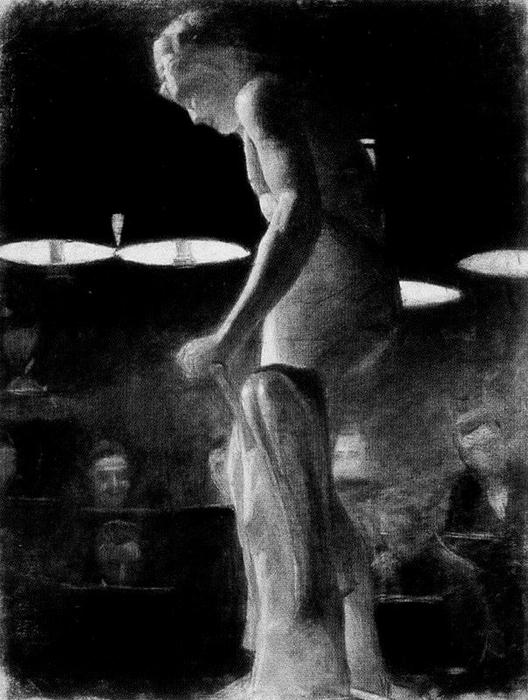 WikiOO.org - Encyclopedia of Fine Arts - Maľba, Artwork Albert Marquet - Academia en el taller de Gustave Moreau