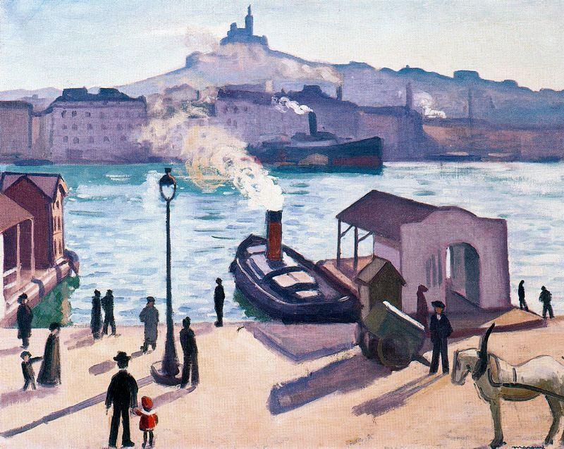 Wikioo.org - The Encyclopedia of Fine Arts - Painting, Artwork by Albert Marquet - Caballo en Marsella