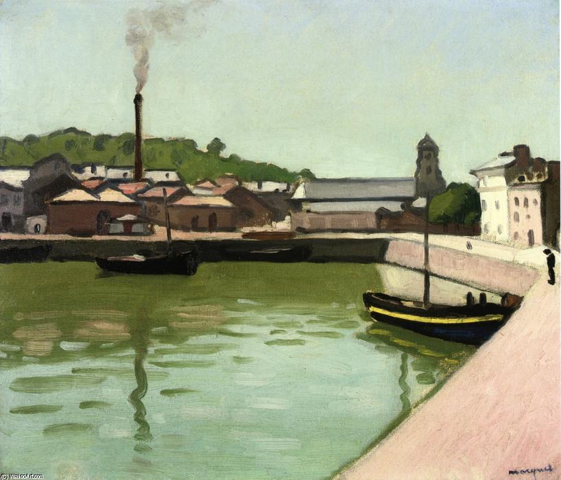 Wikioo.org - The Encyclopedia of Fine Arts - Painting, Artwork by Albert Marquet - Honfleur, the Port