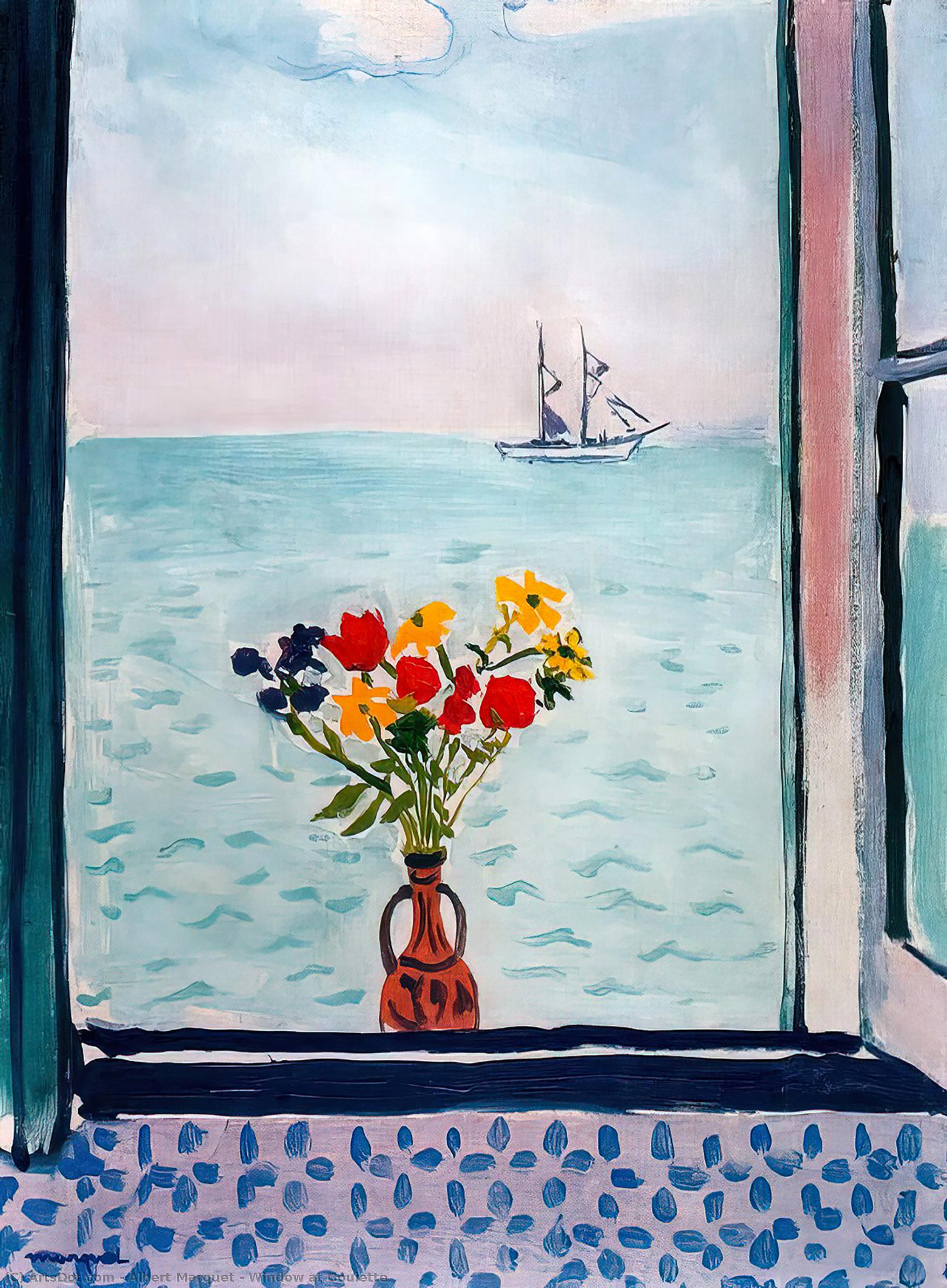 WikiOO.org – 美術百科全書 - 繪畫，作品 Albert Marquet - 窗口 在  古莱特
