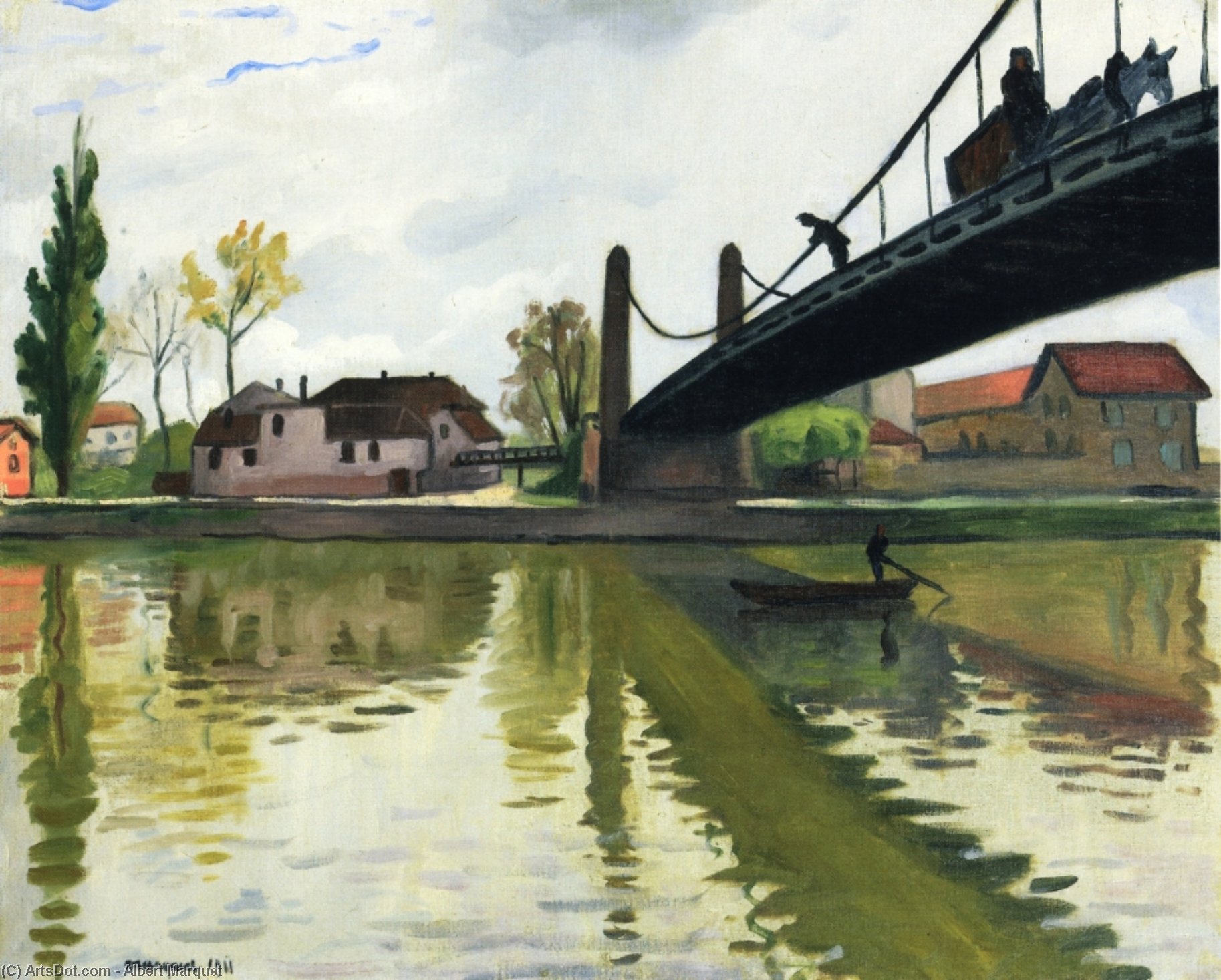 Wikioo.org - The Encyclopedia of Fine Arts - Painting, Artwork by Albert Marquet - Le Pont de Conflans