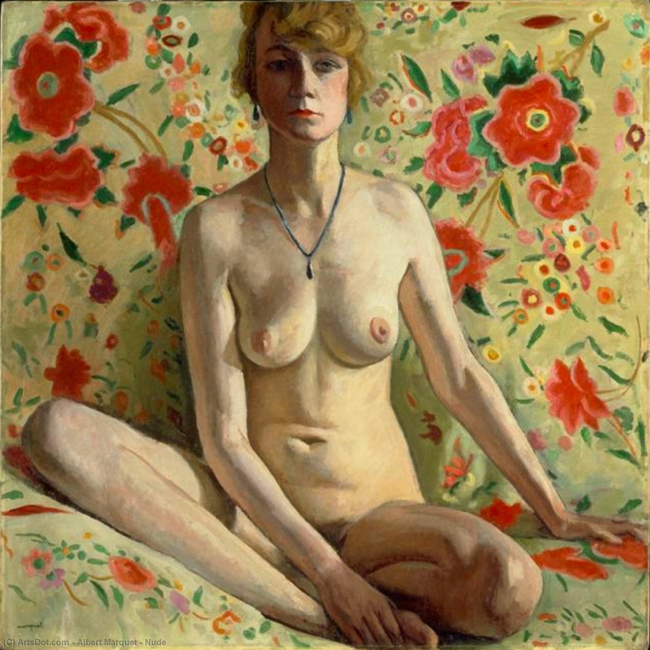 Wikoo.org - موسوعة الفنون الجميلة - اللوحة، العمل الفني Albert Marquet - Nude