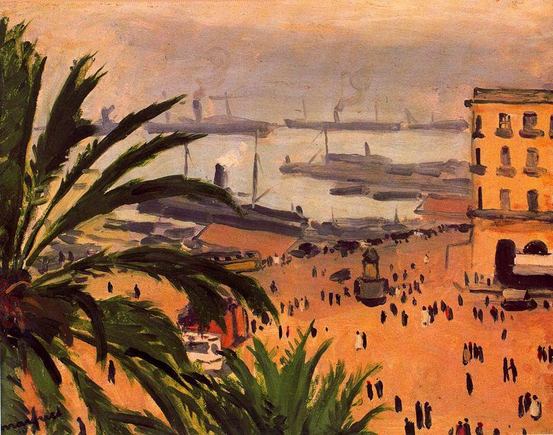 Wikioo.org – L'Encyclopédie des Beaux Arts - Peinture, Oeuvre de Albert Marquet - Place du Gouvernement, Alger