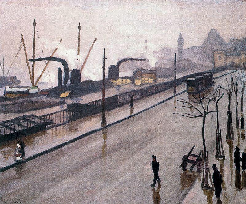 Wikioo.org - The Encyclopedia of Fine Arts - Painting, Artwork by Albert Marquet - The port of Hamburg 2
