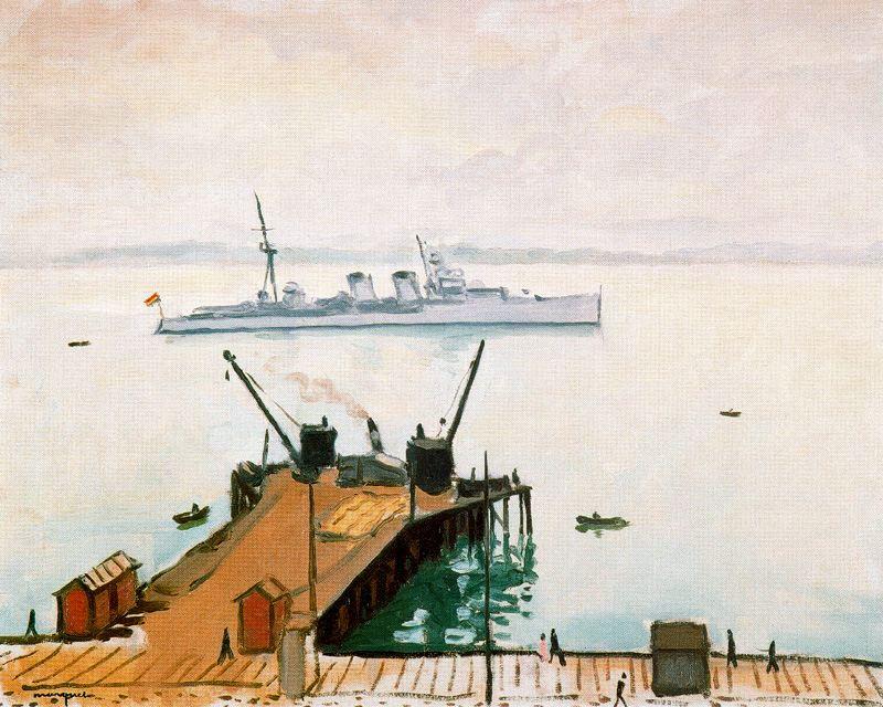 Wikioo.org - The Encyclopedia of Fine Arts - Painting, Artwork by Albert Marquet - The port of Santander